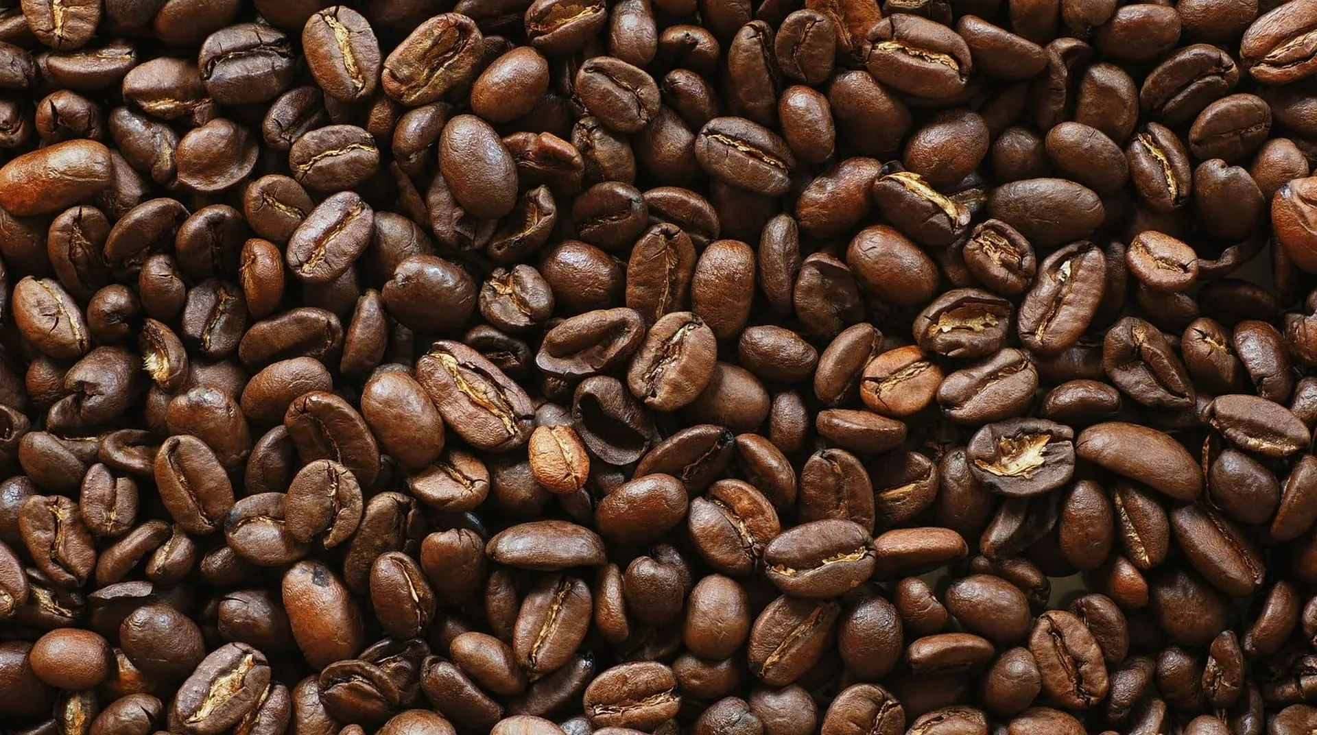 The Juniper & Bean homepage, a close crop of dark roasted coffee beans filling the frame.