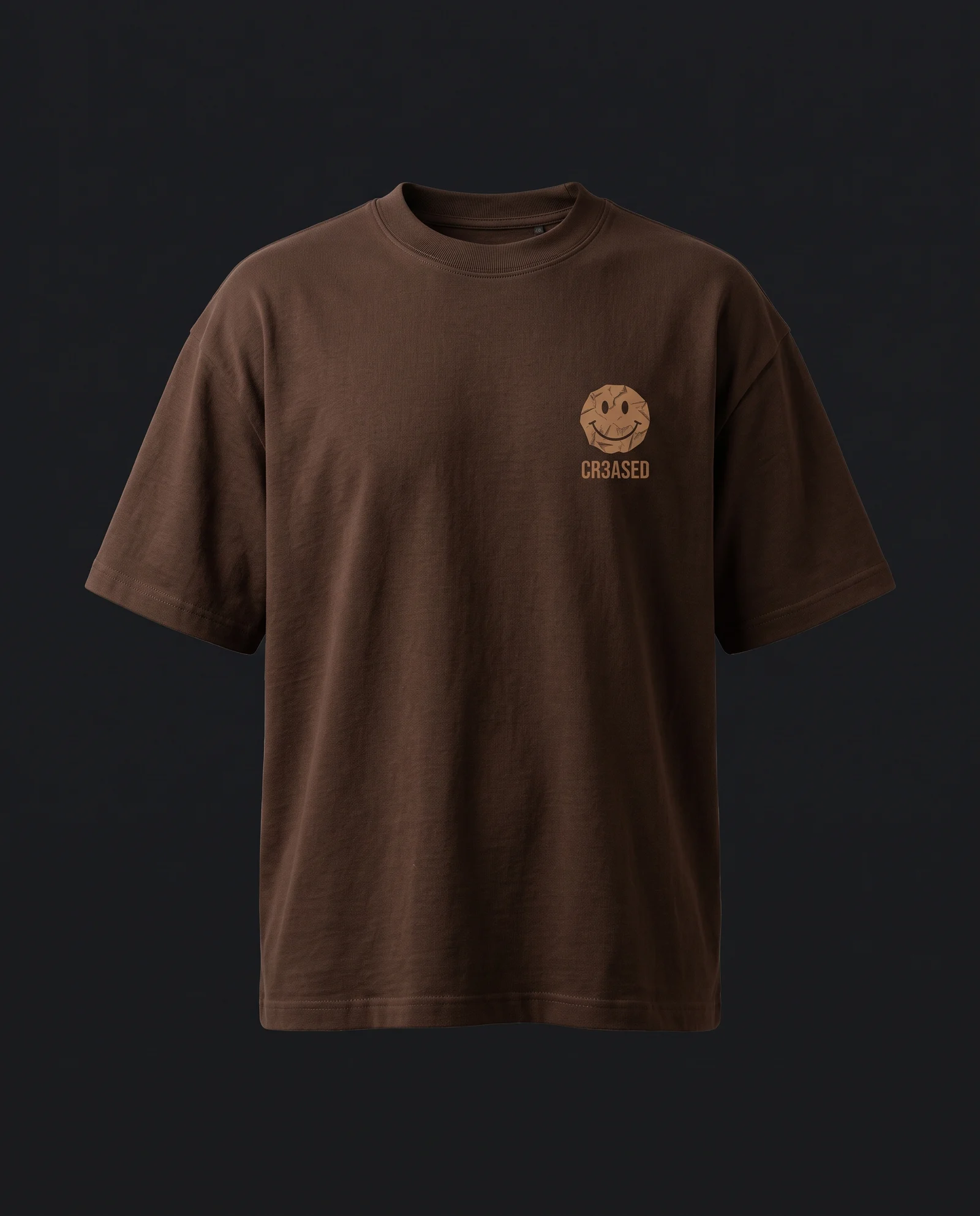 Puff Logo Tee — Mocha, front